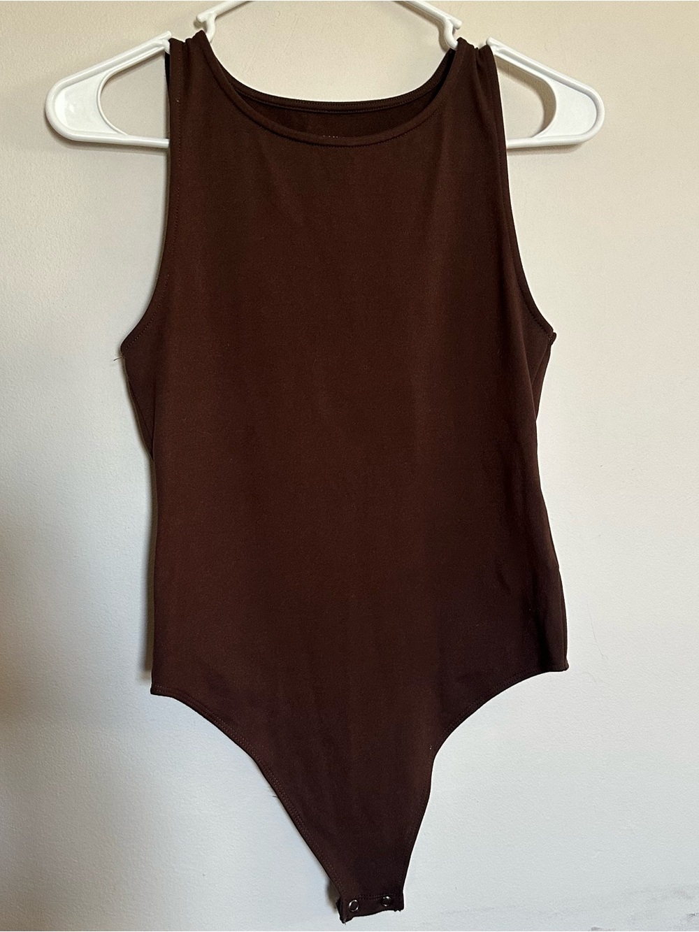 Classic Brown Tank One-Piece Bodysuit